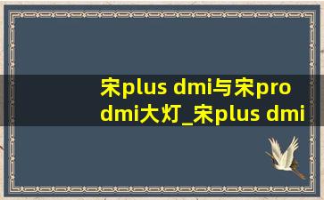 宋plus dmi与宋pro dmi大灯_宋plus dmi与宋pro dmi